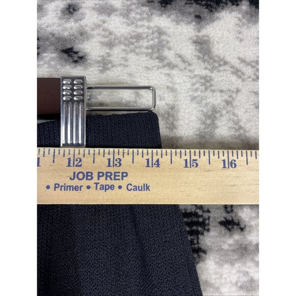 St John Basics Marie‎ Gray Santana Knit Skirt Womens Size Medium Black - Picture 3 of 8